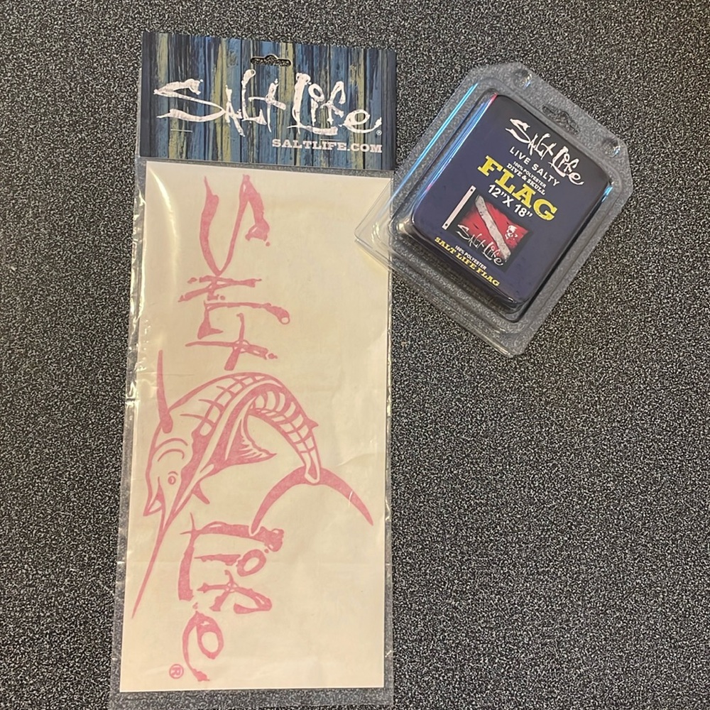 Salt life, Flag, and decal